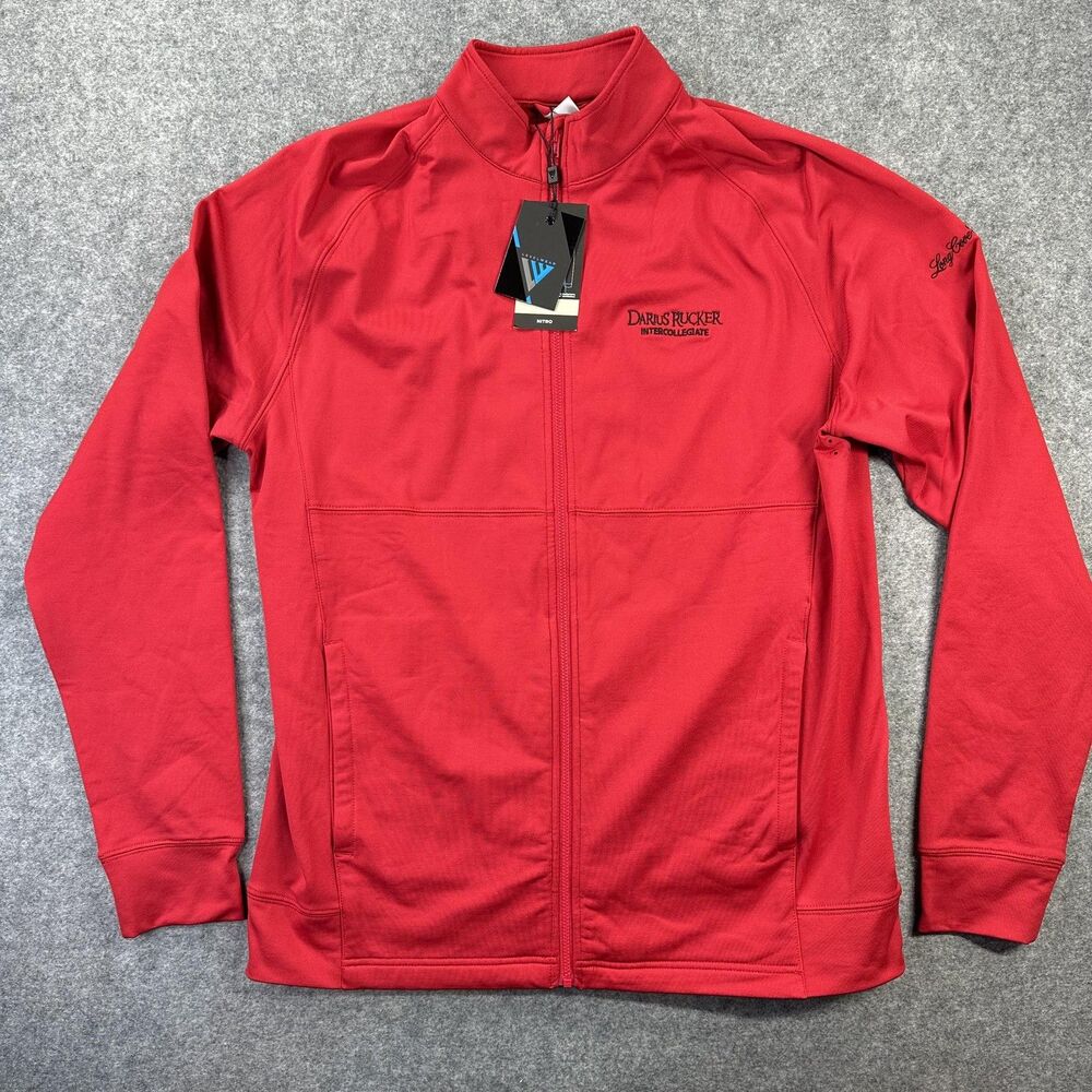 Levelwear Nitro Jacket Mens Medium Red Full Zip Golf Darius Rucker Long Cove